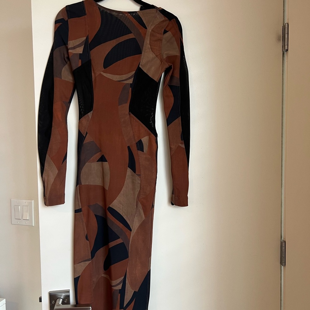 House of CB brown dress.